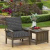 ARDEN Outdoor Deep Seat Cushion Set, 22 in x 24 in, Weather-Proof, Rain-Proof, Fade Resistant Patio Cushion Black Demi Tile - 2 of 4