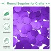 Unique Bargains PVC Durable Lightweight Bend-Resistant Sequin Embellishments 450 Pcs Dark Purple - 2 of 4