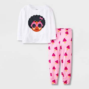 Toddler Girls' Elle Olivia Ice Cream Pajama Set - Pink