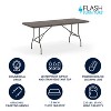Emma and Oliver 6-Foot Bi-Fold Plastic Banquet and Event Folding Table with Handle - 2 of 4