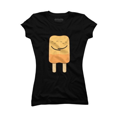 Junior's Design By Humans Popsicle hug By kimvervuurt T-Shirt