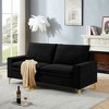 DOMETOUR Upholstered 2-Seater Love Seats Couch for Bedroom Apartment Home Office - 3 of 4