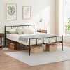 14 Inch Bed Frame with Headboard and Footboard_Black/White/Pink - 3 of 4