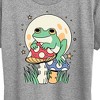 Women's - Instant Message - Frog And Mushrooms Short Sleeve Graphic T-Shirt - 2 of 4