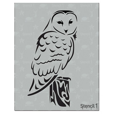 Stencil1 Barn Owl - Stencil 8.5" x 11"