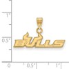 Black Bow Jewelry 14k Yellow Gold South Florida Bulls NCAA Small Pendant - 2 of 3