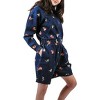 Powerpuff Girls Repeat Characters Long Sleeve Denim Adult Cropped Zip Hoodie - 4 of 4