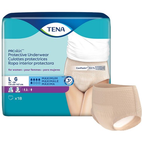Tena Incontinence Underwear for Women, Super Plus Absorbency, Extra Large,  14 Count