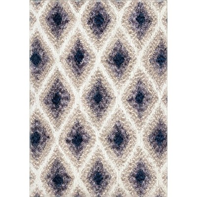 Cotton Tail Ikat Diamond Multi (7'10