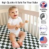 Sweet Jojo Designs Boy, Girl, Unisex/Gender Neutral Baby Fitted Crib Sheet Gingham Checkered Plaid Green and White - 3 of 4