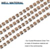 Unique Bargains DIY Bag Clothing Decoration Crystal Rhinestone Sew on Close Claw Chain Trim - 3 of 4