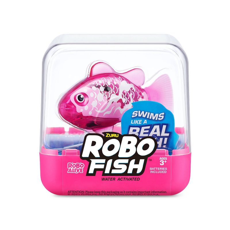 Robo Fish Series 3 Robotic Swimming Fish Pet Toy - Pink by ZURU, 1 of 9
