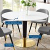 Zinque Round Wood Dining Table - Modway - 4 of 4