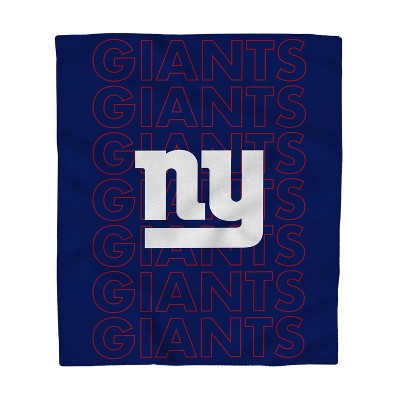 NFL New York Giants Echo Team Wordmark Plush Blanket