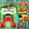 Aukfa Christmas Inflatable Bounce House with Slide, Ball Pit & LED Lights - Kids Holiday Party Bouncer - 3 of 4
