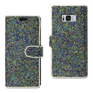 Reiko Samsung Galaxy S8/ SM Bead Diamond Wallet Case in Black - 1 of 4