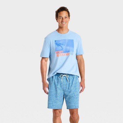 Мужские брюки Goodfellow & Co x Reyn Spooner Men's 7" Swim Trunks - Goodfellow & Co™ x Reyn Spooner Blue L — фото 3