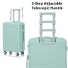 KTMBDW 3 Piece Luggage Set Carry on Suitcase with ABS+PC hardshell, Spinner Wheels & TSA Lock - 4 of 4