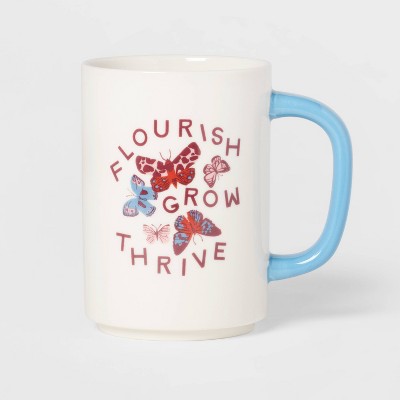 16oz Stoneware Flourish Grow Thrive Mug - Room Essentials™