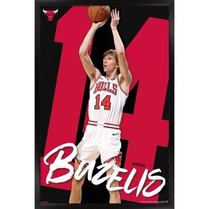 Trends International NBA Chicago Bulls - Matas Buzelis 25 Framed Wall Poster Prints - 1 of 4