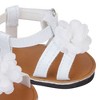 Sophia’s Sandals with Flower for 15” Dolls, White - 3 of 3