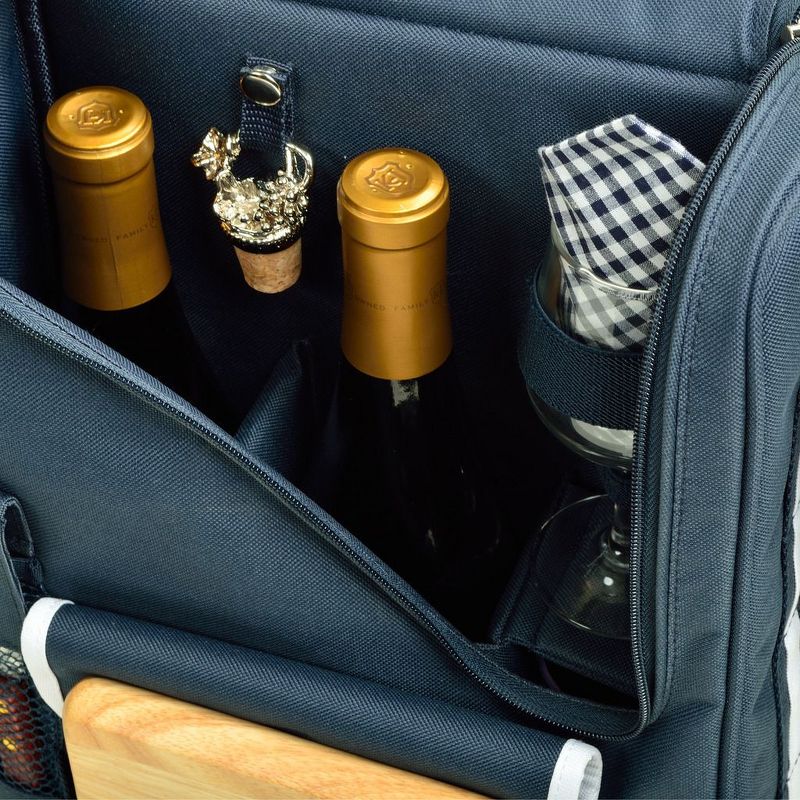 Picnic at Ascot - Wine Carrier Deluxe with Glass Beverage Glasses and Accessories for Two, 4 of 6