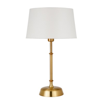 Hudson and Canal 24.25" Tall Table Lamp with Fabric Shade