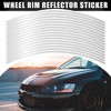 Unique Bargains Fit 17" Wheel Motorcycle Car Bike Wheel Rim Sticker Strips Reflective 16 Pcs - 2 of 4