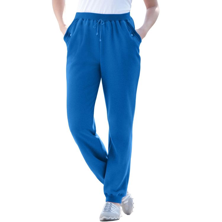 Woman Within Petite Better-Fleece Pull-On Jogger Sweatpants, 1 of 6
