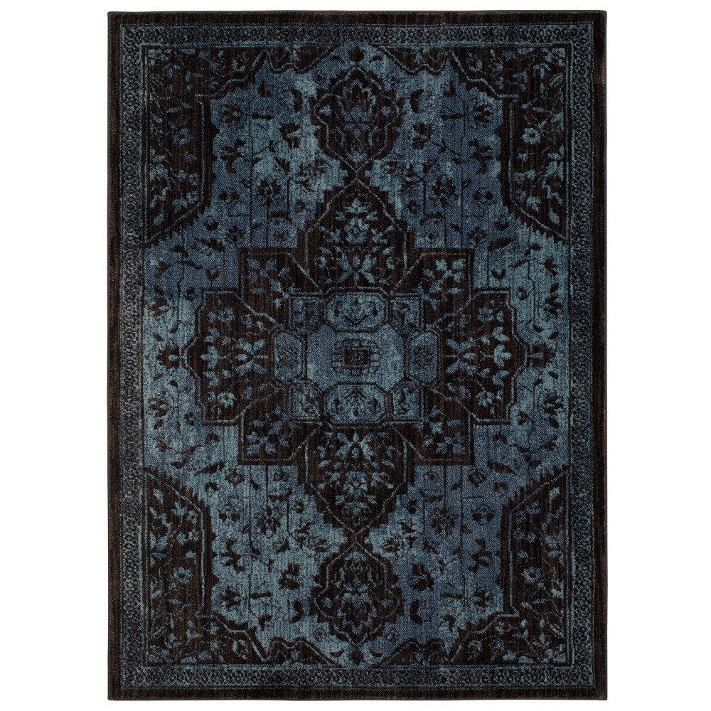 Photos - Area Rug 5'x7' Elaenia Vintage Persian Style Woven Rug Navy - Opalhouse™