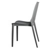 LeisureMod Kent Modern Outdoor Plastic Dining Chair Stackable Design - 4 of 4