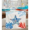 Saro Lifestyle Dining Table Runner With Multicolor Sea Life Design, Multicolored, 16" x 72" - 3 of 3