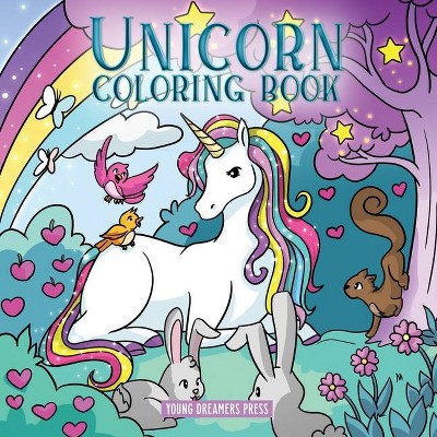 Unicorn Coloring Book - (Coloring Books for Kids) by  Young Dreamers Press (Paperback)