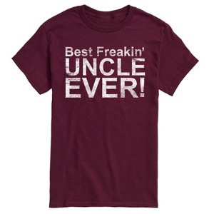 Men's - Instant Message - Best Freakin Uncle Ever Short Sleeve Graphic T-Shirt - 1 of 4