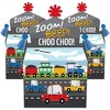 Big Dot of Happiness Cars, Trains, and Airplanes - Treat Box Party Favors - Transportation Birthday Party Goodie Gable Boxes - Set of 12 - 2 of 4