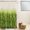 Grass EVA Shower Curtain - Green: Splash Home, Vinyl & Plastic, Geometric Pattern, Machine Washable - 2 of 4