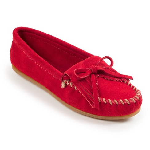 Red moccasins womens hotsell