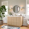 Matte Round Rectangle Bathroom Vanity Mirror, Over-Sink Wall Mirror with HD Tempered Glass and Rust-Resistant Aluminum Frame - 3 of 4