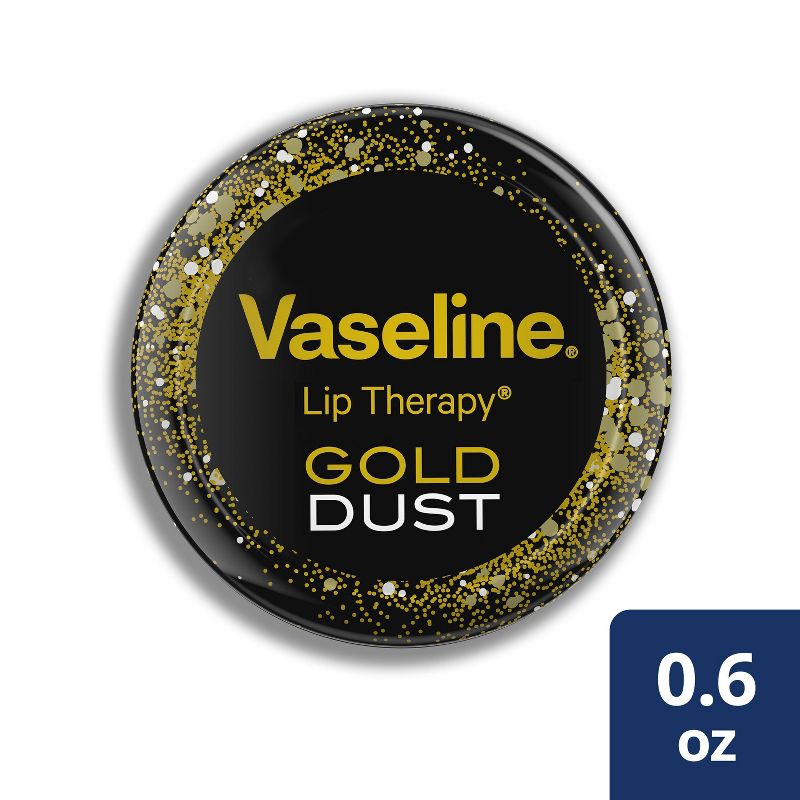 Vaseline Gold Dust Lip Tin Floral - 0.6oz, 1 of 7