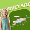 DSVIMOY Cleaning Go Kart for Kids, Front with Mop for Kids Aged 3-6 Years Old with Adjustable Length Function, Pink / Green, 31.5"*11.42"*11.42" - 3 of 4