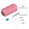 Unique Bargains Wear-Resistant Polyester Embroidery Waxed Thread with Needles - 3 of 4