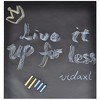 vidaXL Wall Sticker Blackboard 2 ft.x9.8 ft. 2 Rolls with Chalks - 2 of 4