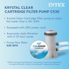 Intex 12' x 30" Round Metal Frame Outdoor Above Ground Swimming Pool Set with Filter Pump, Cartridges, 42 Inch Steel Pool Ladder, and Secure Cover - 3 of 4