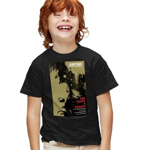 Boys' Star Trek Tng Season 1 Episode 16 T-Shirt Black X Large - 1 of 4