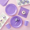 Serves 24 Party Supplies, 72PCS Plates Napkins Cups, Favors Decorations Disposable Paper Tableware Dinnerware Kit Set - 2 of 4