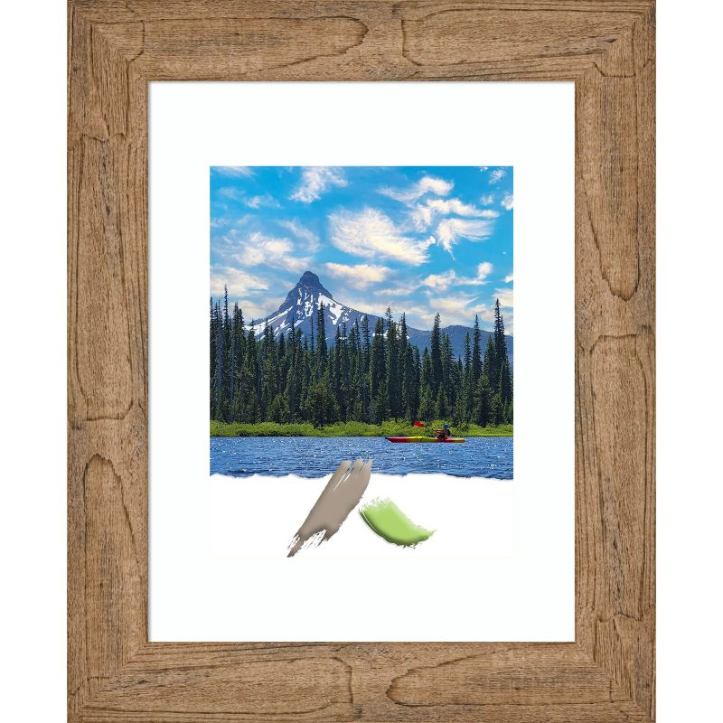 Amanti Art Owl Brown Narrow Wood Picture Frame, 1 of 7