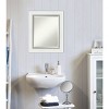 Eva White Silver Framed Bathroom Vanity Wall Mirror - Amanti Art - image 4 of 4