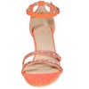 Allegra K Women's Stiletto Kitten Heels Glitter Heel Sandals - 2 of 4