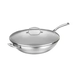 Cuisinart Forever 14" Non-Stick Stainless Steel Stir Fry Pan with Cover - 9526-36HNSD