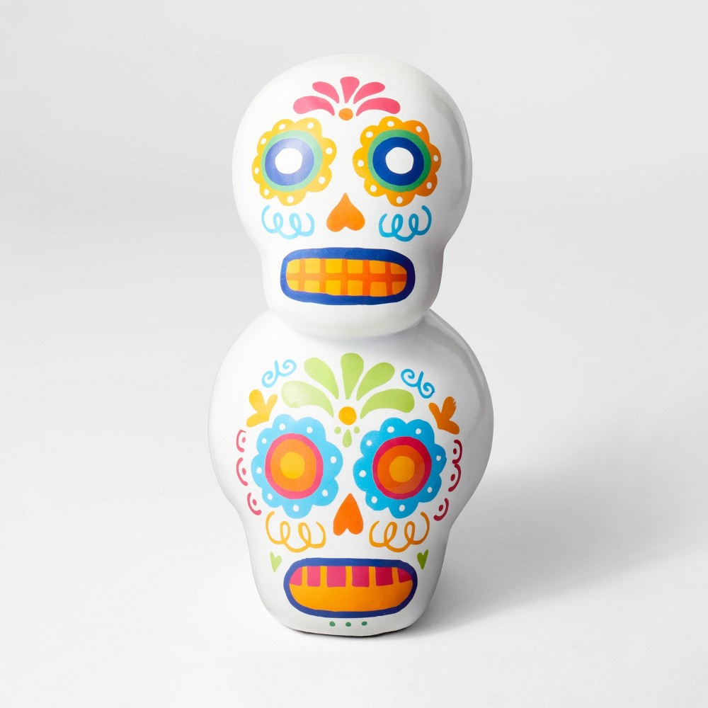 Día de Muertos Stacked Calavera Decorative Sculpture - Designed with Flavia Z Drago